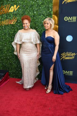 24 Mart 2018 Cumartesi günü Las Vegas 'taki Orleans Resort' ta düzenlenen 33. Yıldız Ödülleri Kırmızı Halı sırasında ünlüler.