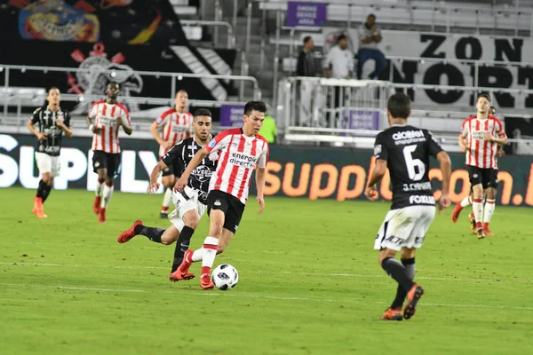 Corinthians Psv Eindhoven Tijdens Florida Cup Het Orlando City Stadium — Stockfoto