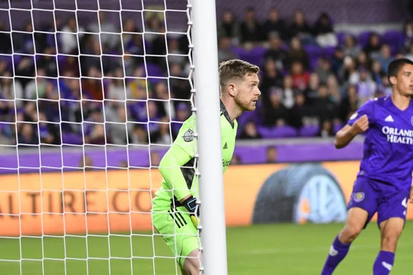 Orlando City Hospeda Real Salt Lake Estádio Exploria Sábado Fevereiro — Fotografia de Stock