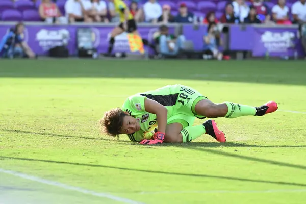 Spain Japan Match 2020 Shebelieves Cup Exploria Stadium Orlando Florida — стокове фото