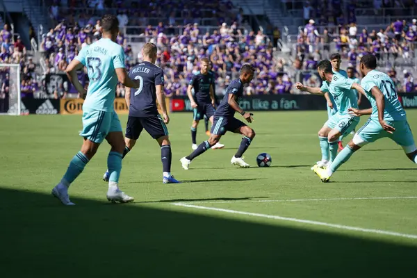 Orlando City Recebe Vancouver Whitecaps Orlando City Stadium Sábado Abril — Fotografia de Stock