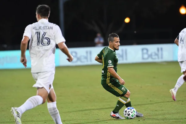 Galaxy Enfrenta Portland Timbers Durante Mls Back Tournament Espn Wild — Fotografia de Stock