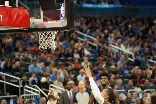 Orlando Magic Gości Atlanta Hawks Amway Center Orlando Florydzie Poniedziałek — Zdjęcie stockowe