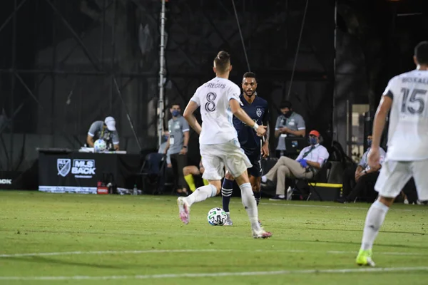 Sporting Kansas City Enfrenta Minnesota United Durante Torneio Mls Está — Fotografia de Stock