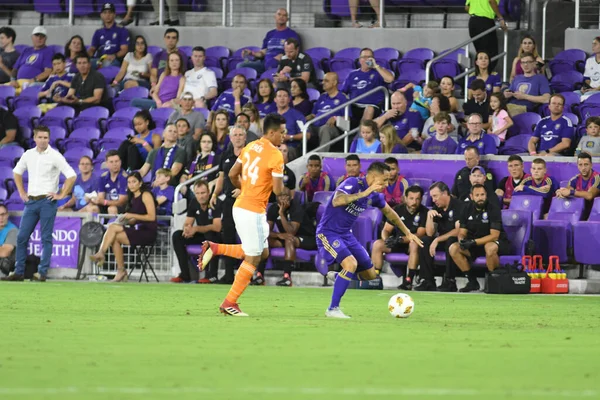 Orlando City Hospeda Houston Dynamo Exploria Stadium Orlando Florida Setembro — Fotografia de Stock