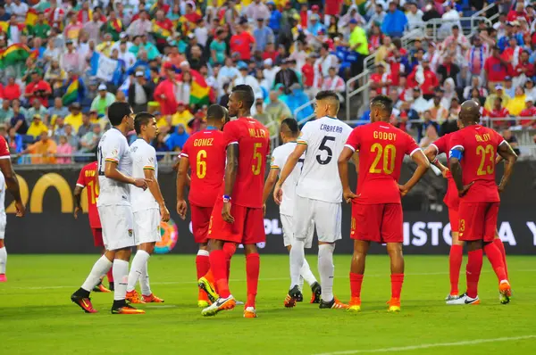 Bolivia Enfrenta Panamá Durante Copa American Centenario Orlando Florida Camping — Foto de Stock