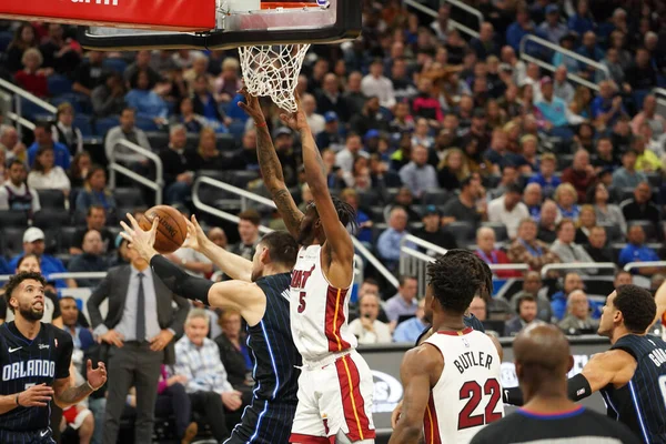 Orlando Magic Gastheer Van Miami Heat Het Amway Center Orlando — Stockfoto