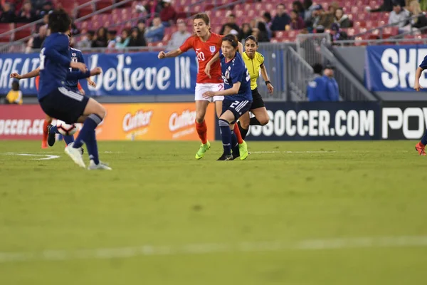 Japonya, İngiltere 'ye karşı Raymond James Stadyumu' nda 5 Mart 2019 'da Tampa Florida' da.