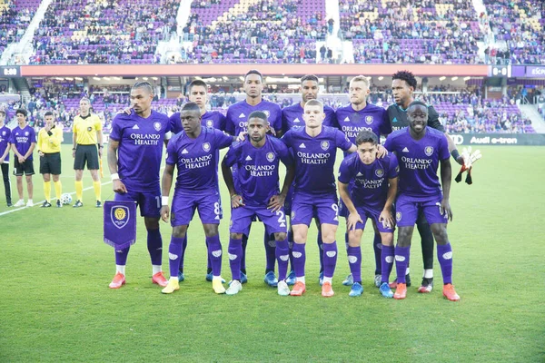 Orlando City Empfängt Real Salt Lake Exploria Stadium Orlando Florida — Stockfoto