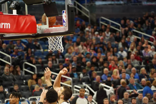 Orlando Magic Φιλοξενεί Clippers Στο Amway Center Στο Ορλάντο Φλόριντα — Φωτογραφία Αρχείου