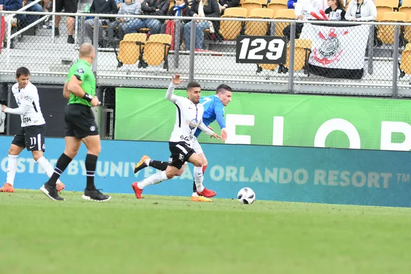 Rangers Corinthians Durante Copa Flórida Spectrum Stadium Janeiro 2018 Orlando — Fotografia de Stock