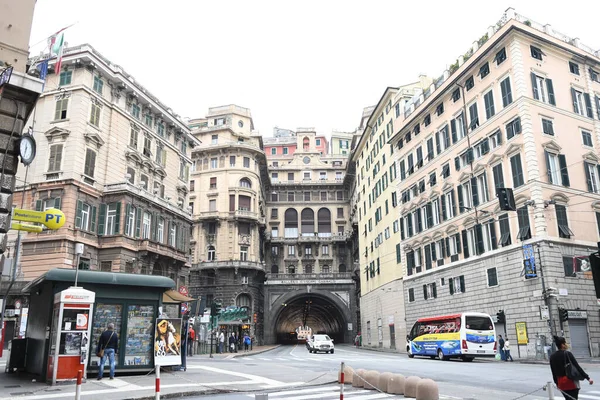 Straßenansicht Mit Fassaden Schöner Gebäude Stadtansicht Italien — Stockfoto