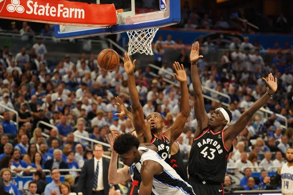 Orlando Magic Hosts Toronto Rapters Nba Playoff Amway Arena Orlando — Stock Photo, Image