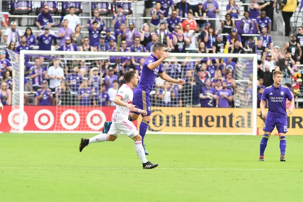 Orlando City, 31 Mart 2018 tarihinde Orlando Florida 'daki Exploria Stadyumu' nda New York Red Bulls 'a ev sahipliği yapmaktadır. Fotoğraf: Marty Jean-Louis