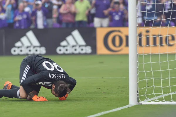 Orlando City Empfängt April 2018 Die Portland Timbers Exploria Stadium — Stockfoto