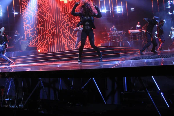 Şarkıcısı Usher Aralık 2014 Orlando Florida Daki Amway Center Sahne — Stok fotoğraf