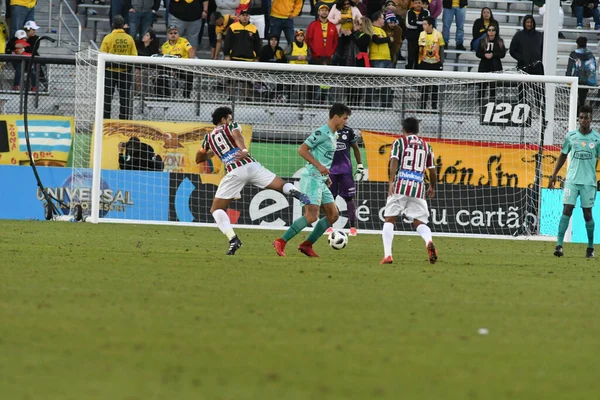 Fluminense Barcelona Florida Cup Spectrum Stadium Den Januari 2018 Orlando — Stockfoto