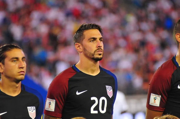 Fußballteam Gastgeber Trinidad Tobago Auf Dem Everbank Field Jacksonville Florida — Stockfoto