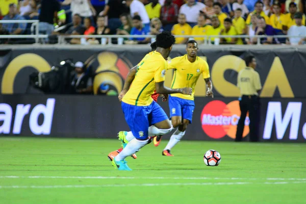 Brasil Enfrenta Haiti Durante Centenário Copa América Orlando Florida Camping — Fotografia de Stock