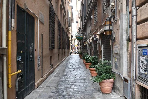 Vista Rua Com Fachadas Belos Edifícios Vista Urbana Itália — Fotografia de Stock