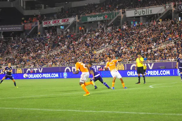 Orlando City Sediou Houston Dynamo Julho 2016 Camping World Stadium — Fotografia de Stock