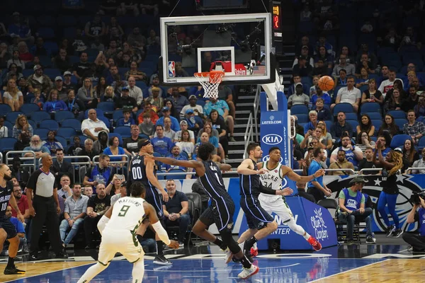 Orlando Magic Hostí Milwaukee Bucks Amway Center Orlandu Florida Usa — Stock fotografie