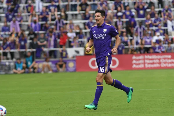 Orlando City 8 Nisan 2018 'de Orlando Florida' daki Exploria Stadyumu 'nda Portland Timbers' a ev sahipliği yaptı..