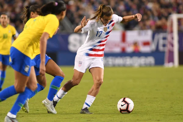 Финал Кубка Shebelieves Сша Против Бразилии Стадионе Raymond James Stadium — стоковое фото