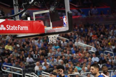 Orlando Magic 30 Ekim 2019 Çarşamba günü Orlando Forida 'daki Amway Center' da New York Knicks 'e ev sahipliği yaptı..