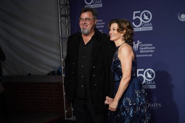 15 Ekim 2019 'da Nashville, Tennessee' deki Linbscome Üniversitesi 'nde verilen 50. GMA Dove Ödülleri sırasında kırmızı halı. 