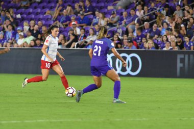 Orland Pride, 25 Ağustos 2018 'de Orlando Florida' daki Exploria Stadyumu 'nda Chicago Red Stars' a ev sahipliği yapıyor..  