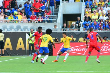 Brezilya, 8 Haziran 2016 tarihinde Orlando Florida 'daki Copa America Centenario' da Haiti ile karşılaştı.. 