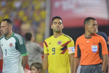 ABD Kolombiya 'ya karşı Raymond James Stadyumu' nda 11 Ekim 2018 'de. 