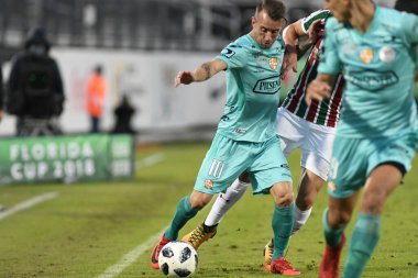 Fluminense, Florida Kupası 'nda 15 Ocak 2018' de Orlando Florida 'da oynanan Spektrum Stadyumu' nda Barcelona SC 'ye karşı..