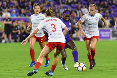 Orland Pride, 25 Ağustos 2018 'de Orlando Florida' daki Exploria Stadyumu 'nda Chicago Red Stars' a ev sahipliği yapıyor..  