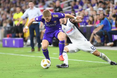 Orlando City SC 1 Eylül 2018 'de Florida Exploria Stadyumu' nda Philadelphia Union 'a ev sahipliği yaptı..