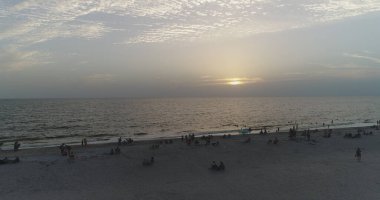 4 Ağustos 2017 'de Florida' daki Güzel Clearwater Sahili 'nin hava görüntüsü..