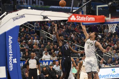 Orlando Magic, 19 Ocak 2019 Cumartesi günü Orlando Florida 'daki Amway Arena' da Milwaukee Doları 'na ev sahipliği yapıyor..