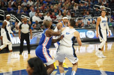 Orlando Magic, Philadelphia 76ers 'ı 13 Kasım 2019 Çarşamba günü Amway Center' da ağırlamaktadır. Fotoğraf: Marty Jean-Louis