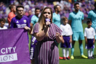 Orlando City SC 20 Nisan 2019 'da Orlando City Stadyumu' nda Vancouver Whitecaps 'a ev sahipliği yapıyor..  