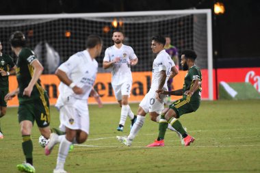 Los Angeles Galaksisi, 14 Temmuz 2020 'de Orlando Florida ABD' deki ESPN Vahşi Spor Dünyası 'nda düzenlenen MLS Sırt Turnuvası sırasında Portland Timbers ile karşı karşıya geldi..