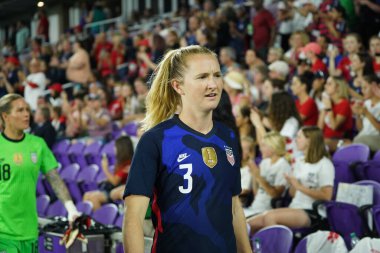 5 Mart 2020 'de Orlando Florida' daki Exploria Stadyumu 'nda düzenlenen 2020 SheBelieves Kupası' nda ABD - İngiltere Karşılaşması 