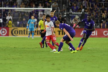 Orlando City 21 Temmuz 2019 tarihinde Florida, Orlando 'da Exploria Stadyumu' nda New York Red Bulls 'a ev sahipliği yaptı..