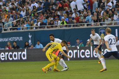 Paris Saint-Germain, Tottenham Hotspur 'a karşı 22 Temmuz 2017' de Orlando Florida 'daki Citrus Bowl' da. 