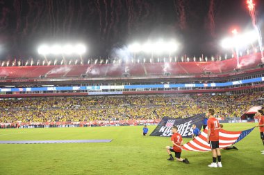 ABD Kolombiya 'ya karşı Raymond James Stadyumu' nda 11 Ekim 2018 'de. 