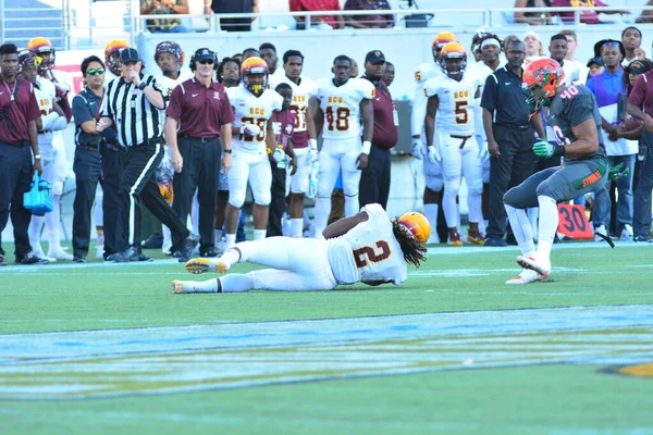 Florida Rattlers Enfrentan Bethune Cookman Wildcats Durante Los Clásicos Florida —  Fotos de Stock