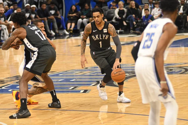 Orlando Magic Hostí Brooklyn Nets Amway Center Orlandu Floridě Února — Stock fotografie