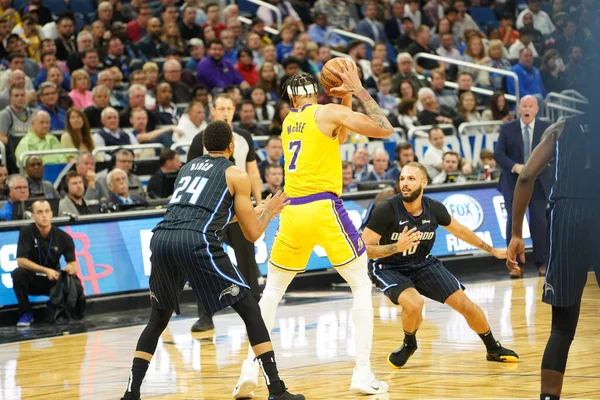 Orlando Magic Menjadi Tuan Rumah Lakers Amway Center Orlando Forida — Stok Foto