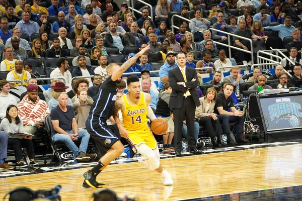 Orlando Magic Otthont Lakers Amway Center Orlando Forida Szerdán 2019 — Stock Fotó