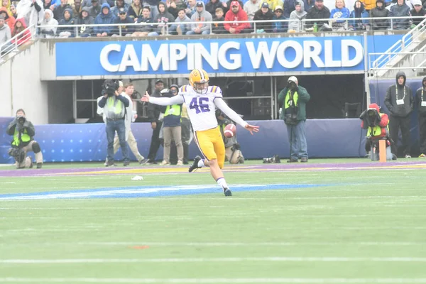 Notre Dame Affronta Lsu Durante Citrus Bowl Camping World Stadium — Foto Stock